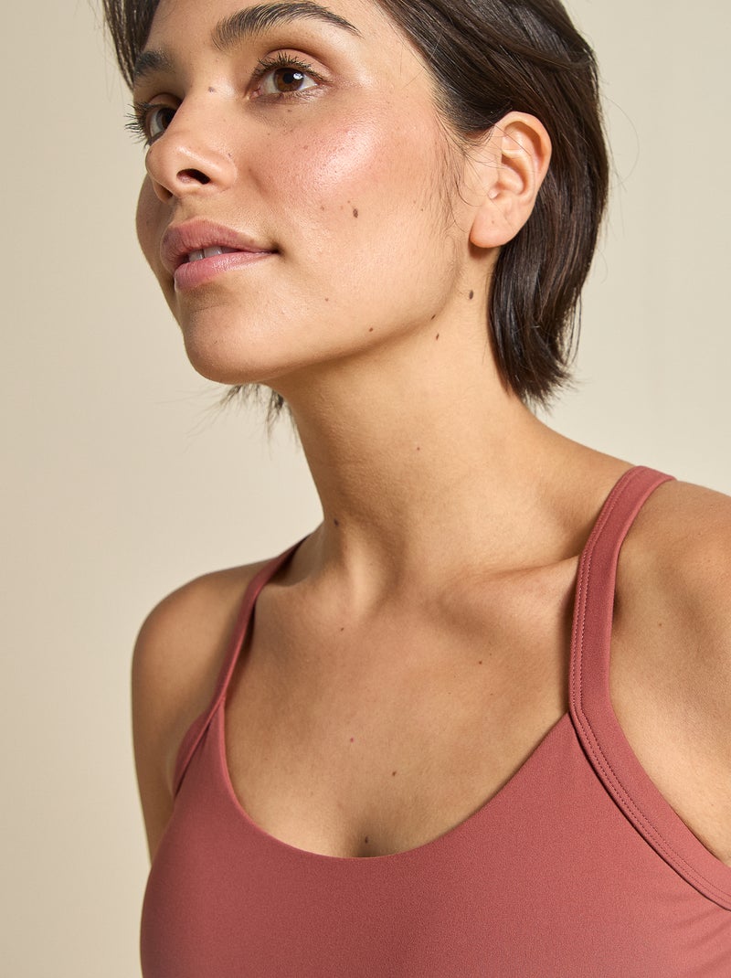 Sujetador deportivo de sujeción ligera - (ekstract) Marron - Kiabi