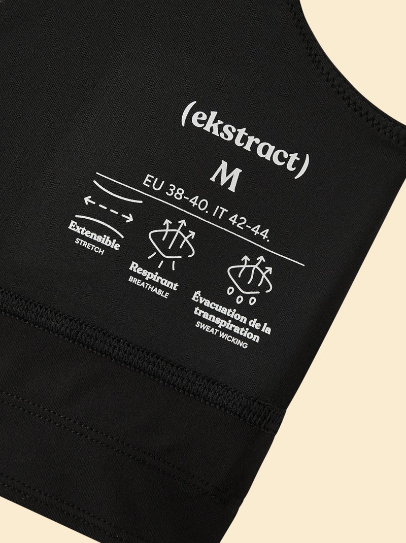 Sujetador deportivo de sujeción ligera - (ekstract) Negro - Kiabi