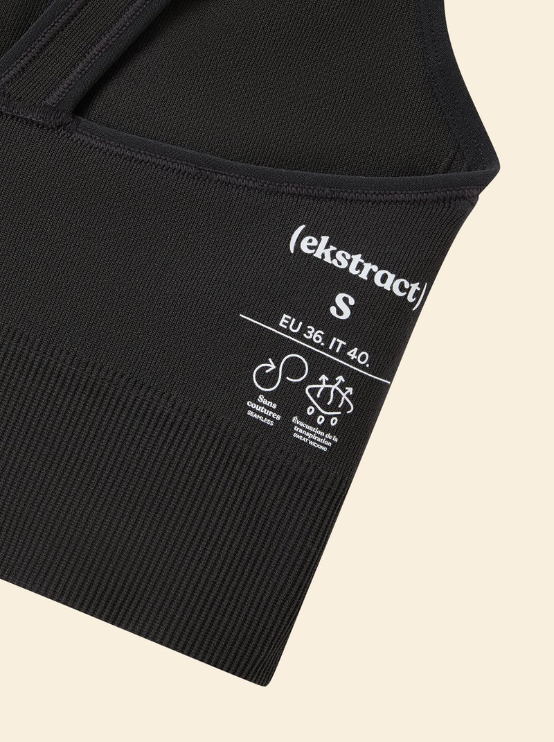 Sujetador deportivo de sujeción ligera - (ekstract) Negro - Kiabi