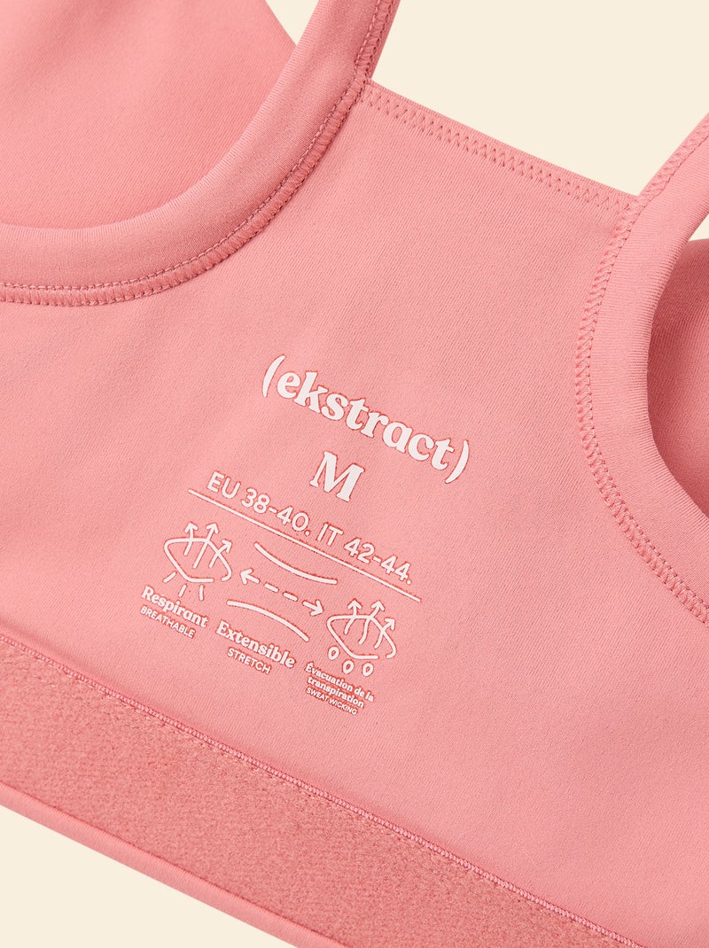 Sujetador deportivo de sujeción ligera - (ekstract) Rosa - Kiabi