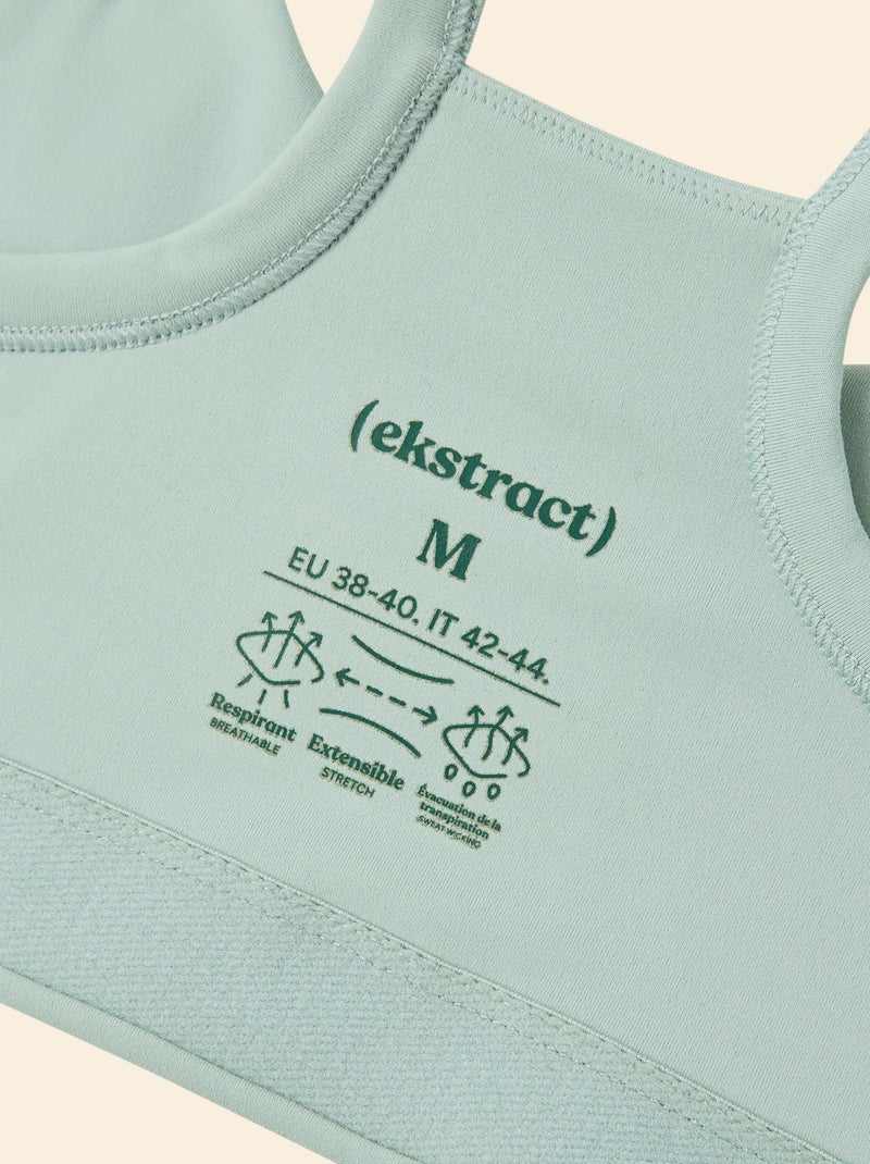 Sujetador deportivo de sujeción ligera - (ekstract) Verde - Kiabi