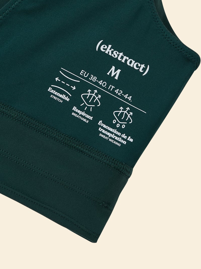 Sujetador deportivo de sujeción ligera - (ekstract) Verde - Kiabi