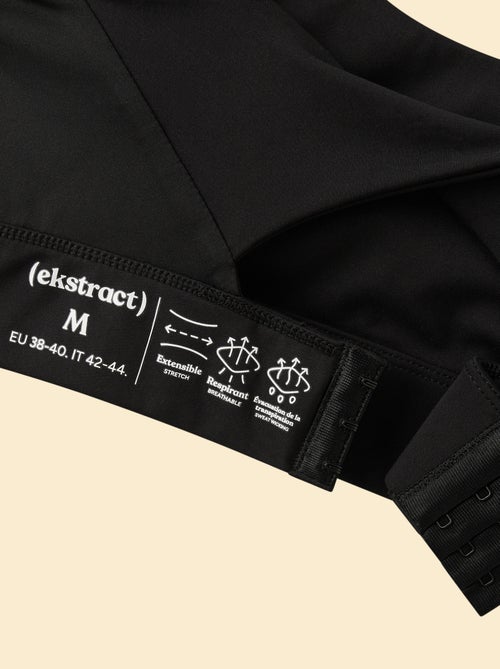 Sujetador deportivo efecto retorcido en la espalda sujeción fuerte - (ekstract) - Kiabi Sujetador deportivo efecto retorcido en la espalda sujeción fuerte - (ekstract) - Kiabi