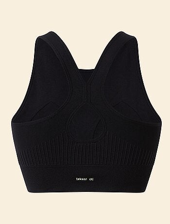 Sujetador deportivo en canalé de sujeción ligera - (ekstract)