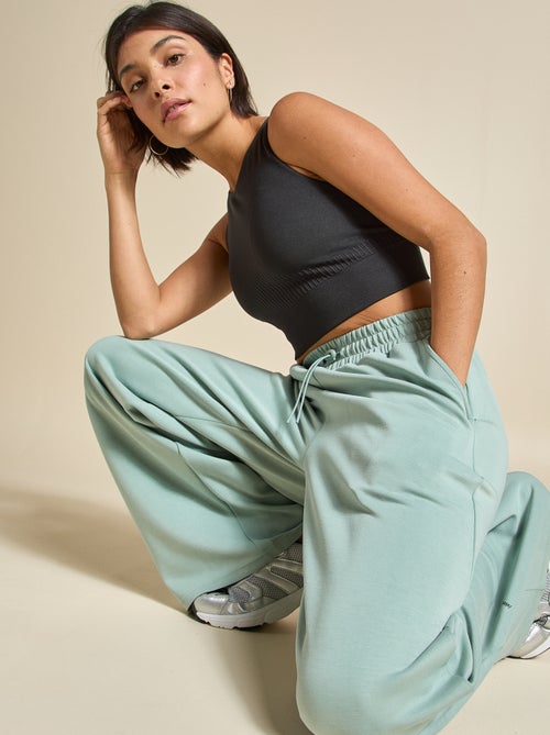 Sujetador deportivo en canalé de sujeción ligera - (ekstract) - Kiabi