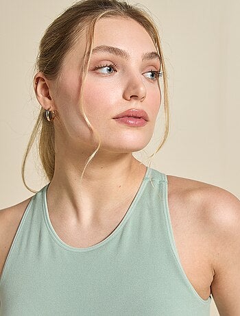 Sujetador deportivo en canalé de sujeción ligera - (ekstract)