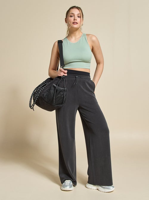 Sujetador deportivo en canalé de sujeción ligera - (ekstract) - Kiabi Sujetador deportivo en canalé de sujeción ligera - (ekstract) - Kiabi