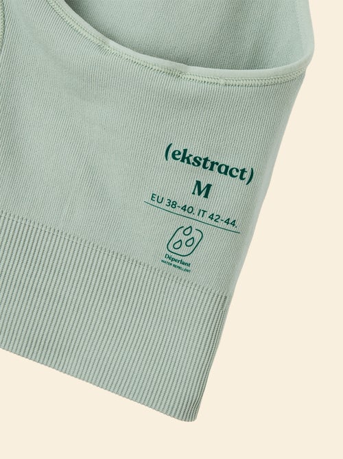 Sujetador deportivo en canalé de sujeción ligera - (ekstract) - Kiabi Sujetador deportivo en canalé de sujeción ligera - (ekstract) - Kiabi