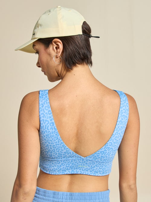 Sujetador deportivo estampado leopardo sujeción ligera - (ekstract) - Kiabi