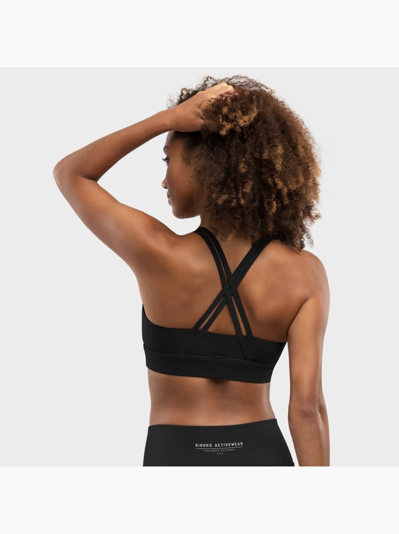 Sujetador deportivo fitness mujer balance Negro - Kiabi