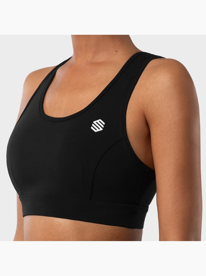 Sujetador deportivo fitness mujer fuel Negro - Kiabi