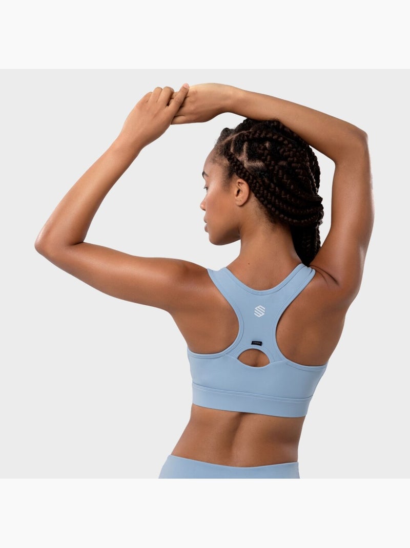 Sujetador deportivo fitness mujer rain Azul grisáceo - Kiabi