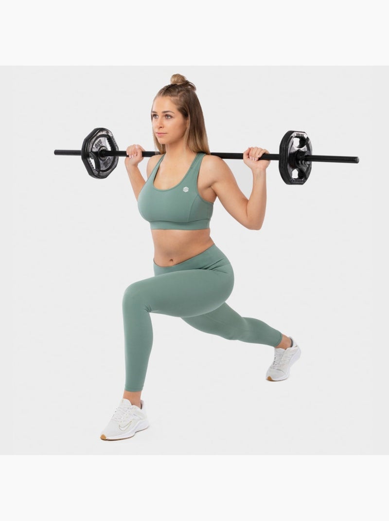 Sujetador deportivo fitness mujer ultra fit Gris verde - Kiabi