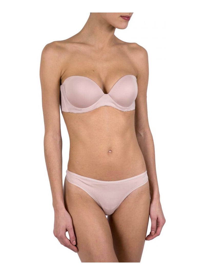 Sujetador Deportivo Microfibra Beige - Kiabi