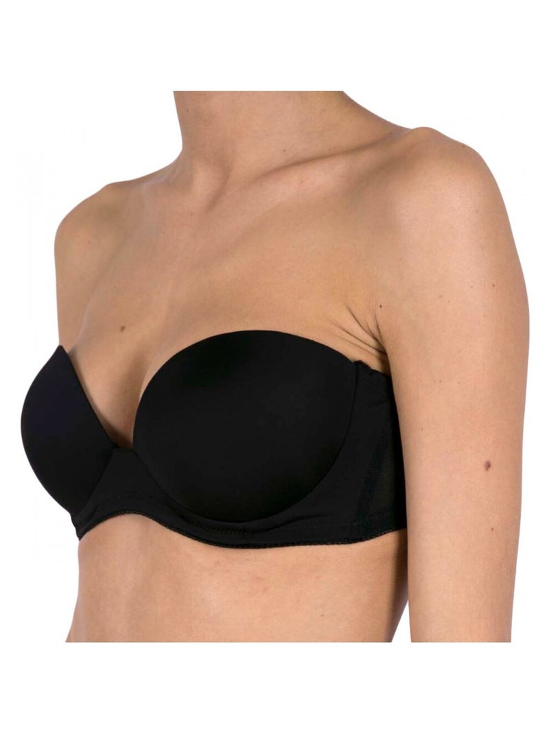 Sujetador Deportivo Microfibra Negro - Kiabi