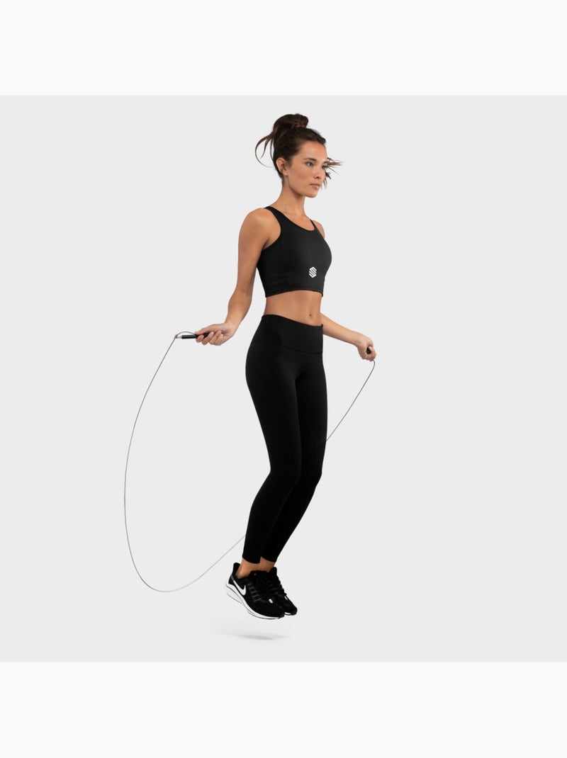 Sujetador deportivo mujer fitness mujer crunch Negro - Kiabi