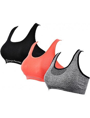 Sujetador deportivo Mujer SERGIO TACCHINI Pack de 3
