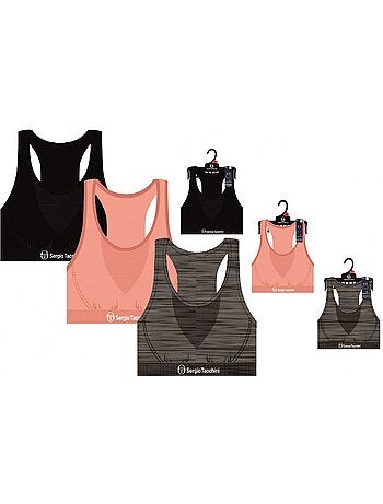 Sujetador deportivo Mujer SERGIO TACCHINI Pack de 3