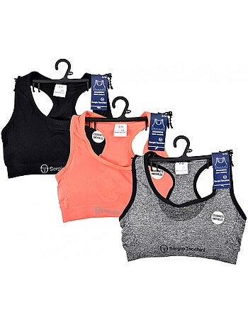 Sujetador deportivo Mujer SERGIO TACCHINI Pack de 3