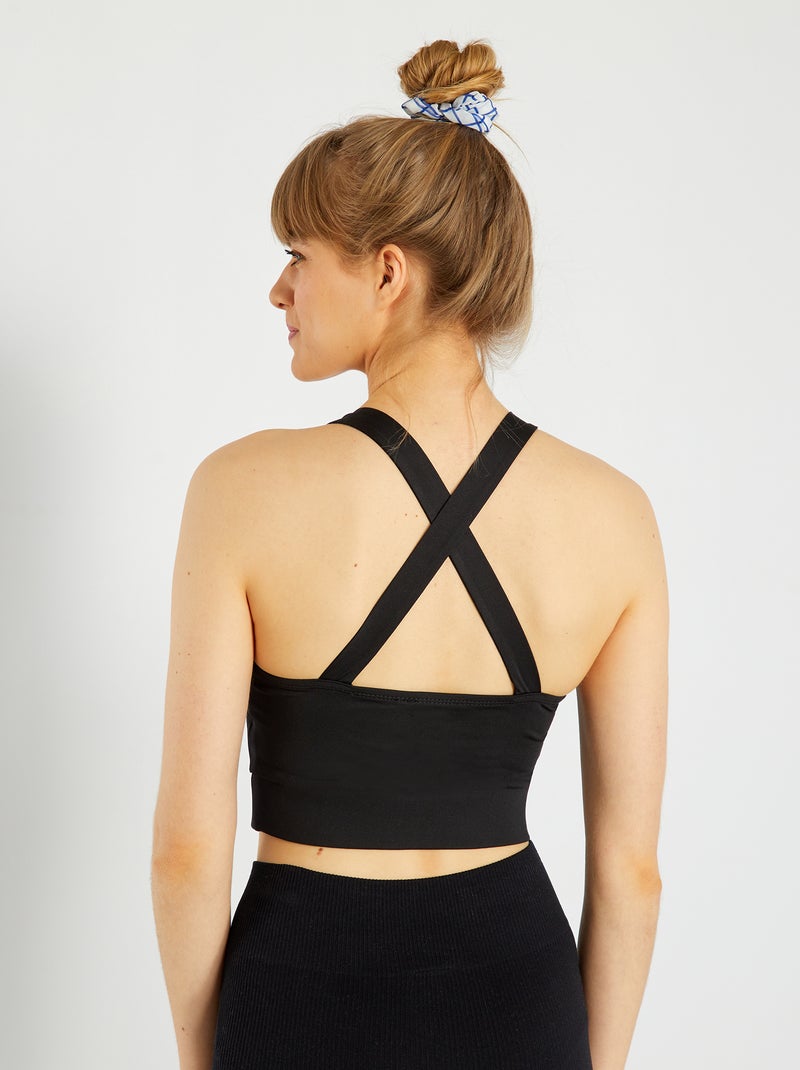 Sujetador deportivo negro - Kiabi