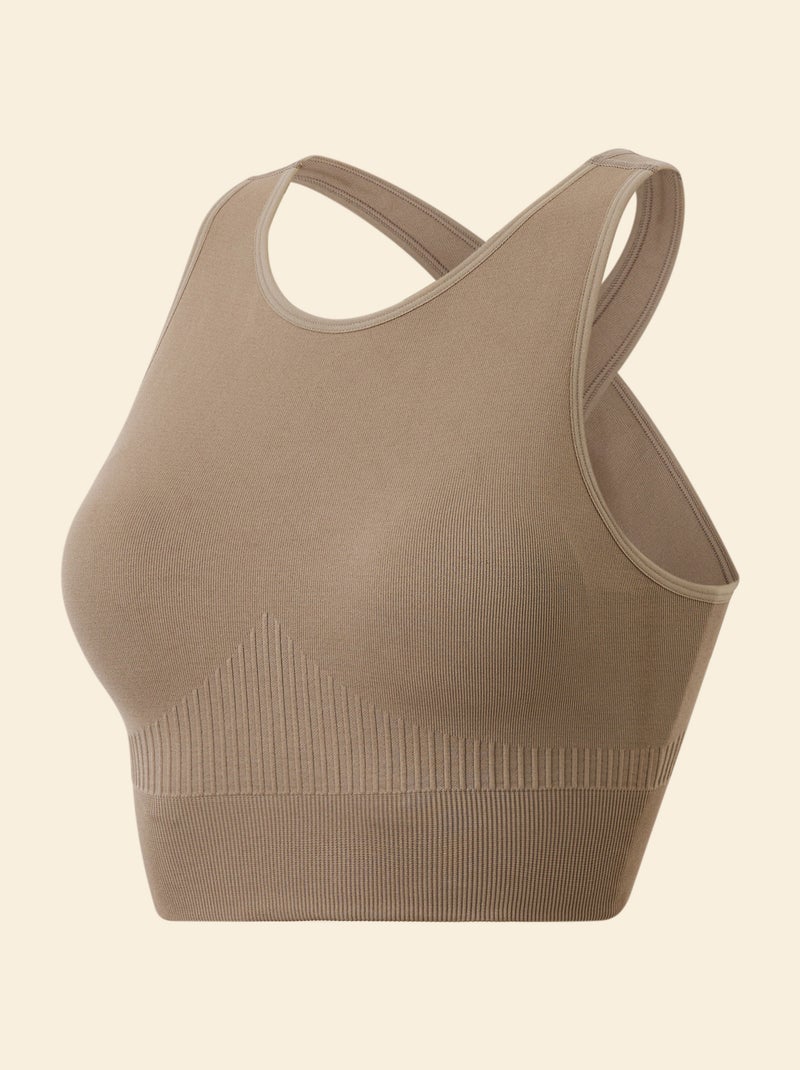 Sujetador deportivo sin costuras - (ekstract) Beige - Kiabi
