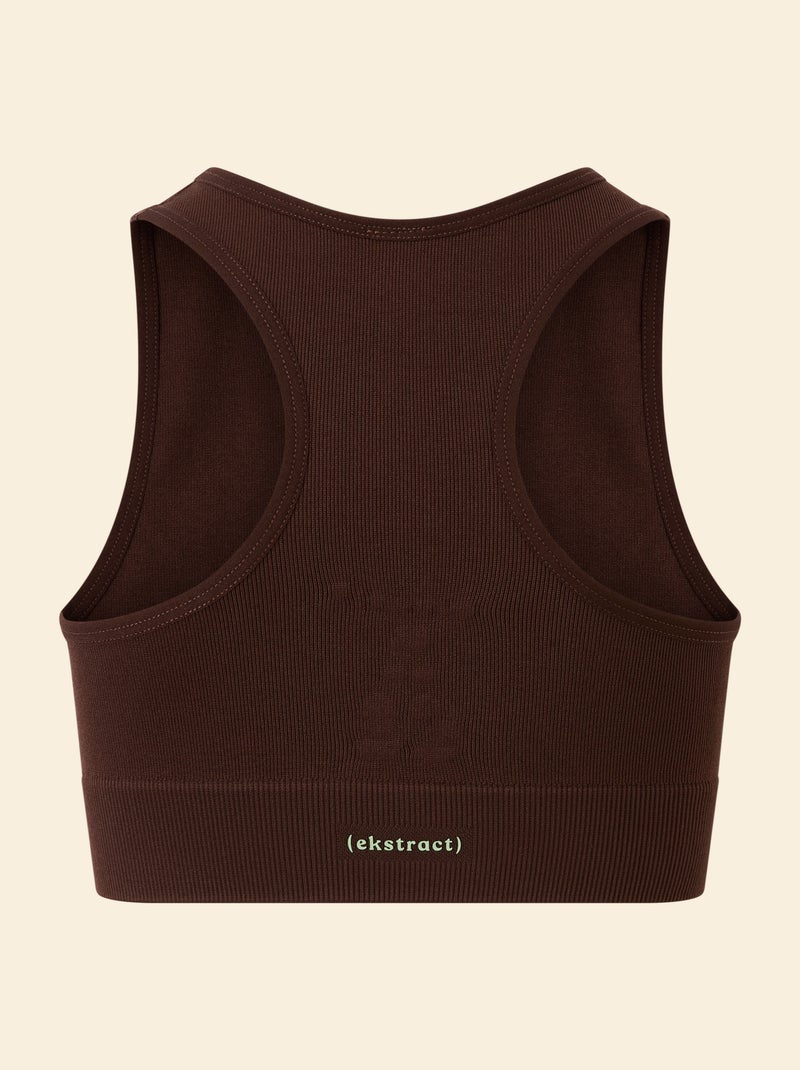 Sujetador deportivo sin costuras - (ekstract) Marron - Kiabi