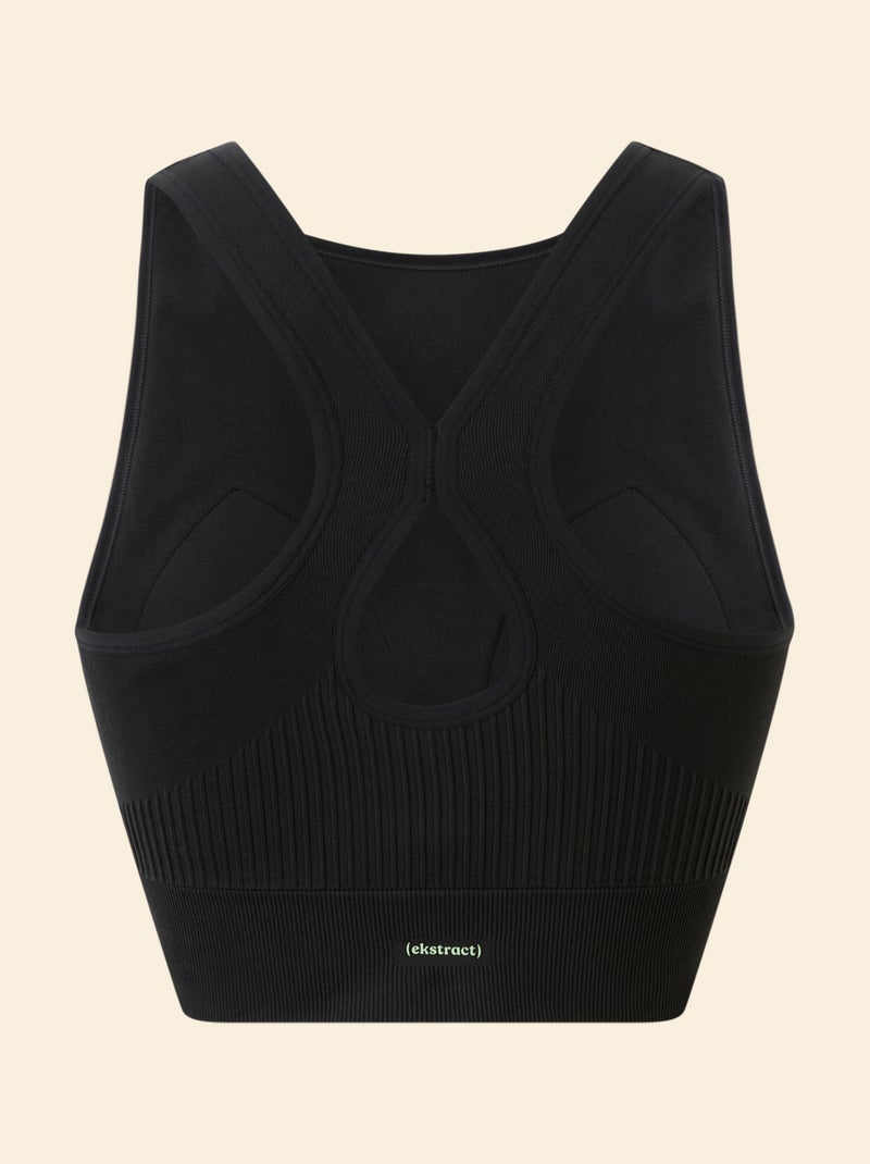 Sujetador deportivo sin costuras - (ekstract) Negro - Kiabi