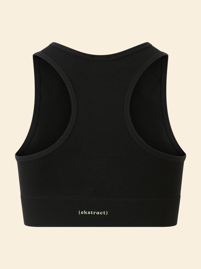 Sujetador deportivo sin costuras - (ekstract) Negro - Kiabi
