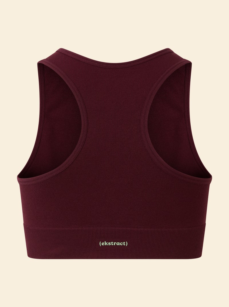 Sujetador deportivo sin costuras - (ekstract) Rojo - Kiabi