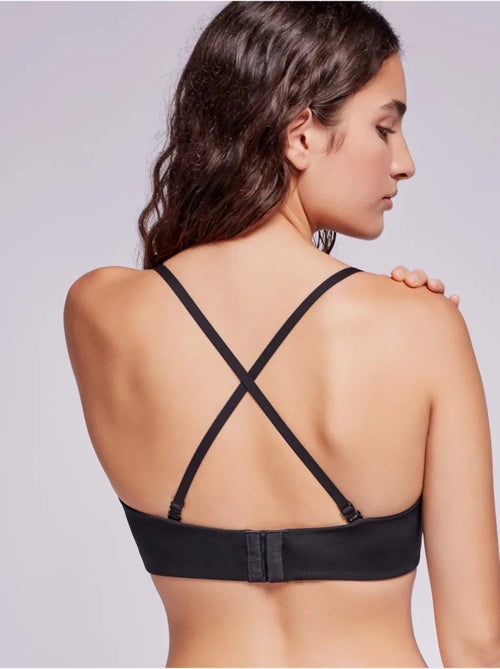 Sujetador desmontable de capacidad con aro y foam, de jacquard degradado - Kiabi Sujetador desmontable de capacidad con aro y foam, de jacquard degradado - Kiabi
