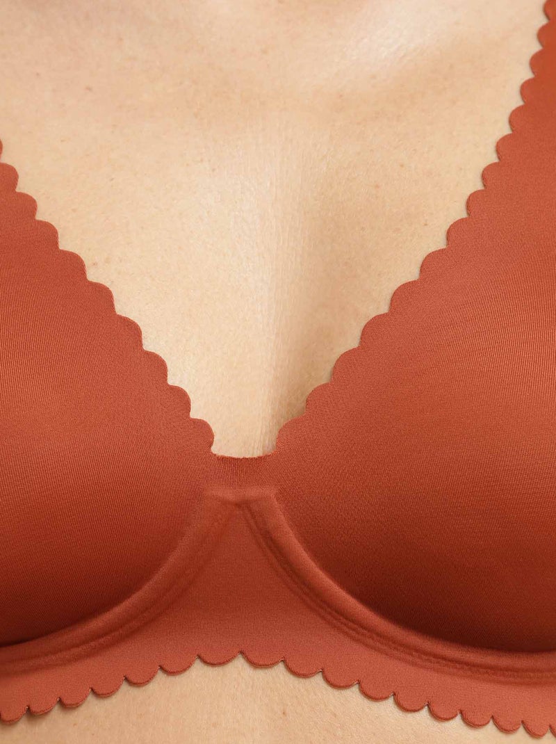 Sujetador 'Dim' 'Body touch' moldeado con copas preformadas Marron - Kiabi