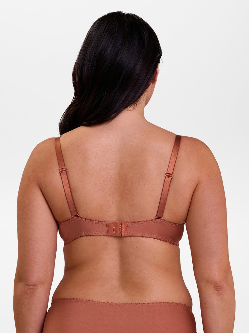 Sujetador envolvente de encaje con aros 'Wolf lingerie' NARANJA - Kiabi
