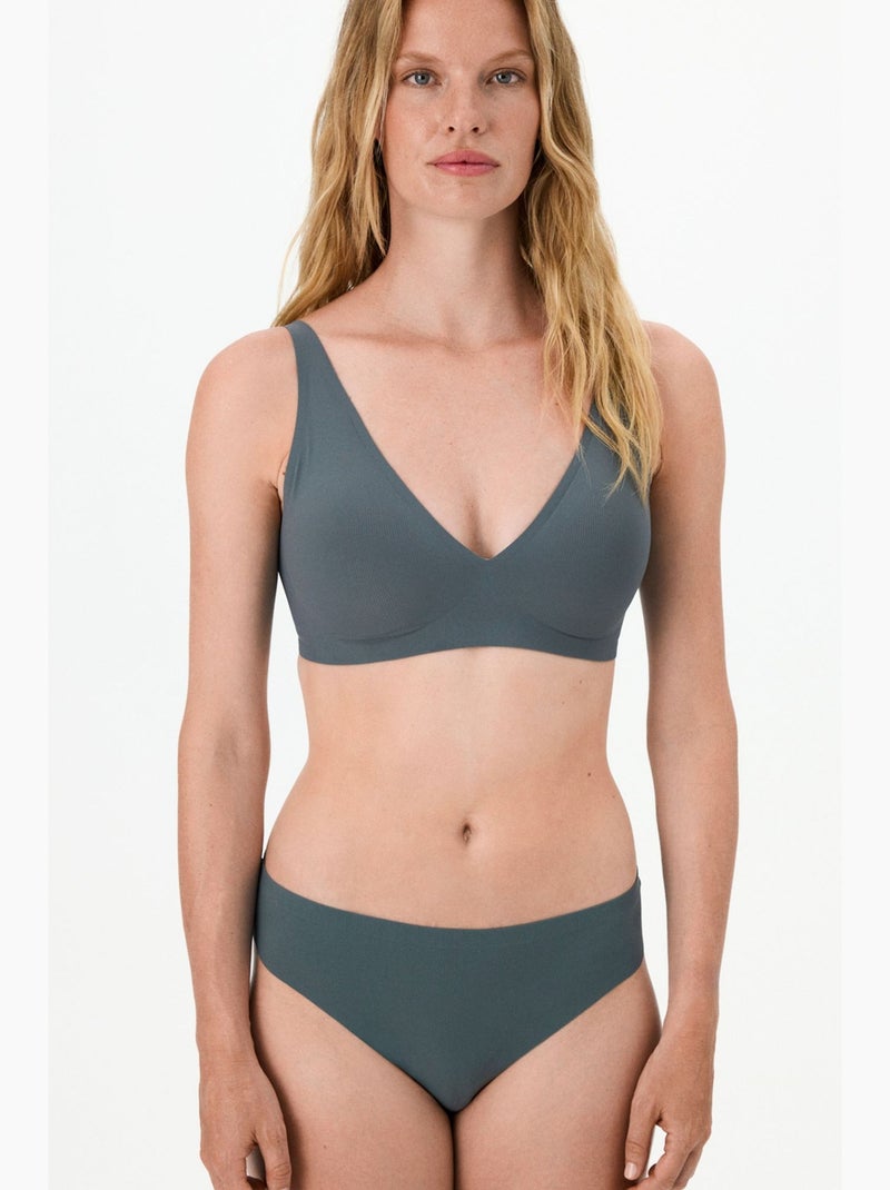 Sujetador fit decolette acolchado invisible penti Gris - Kiabi