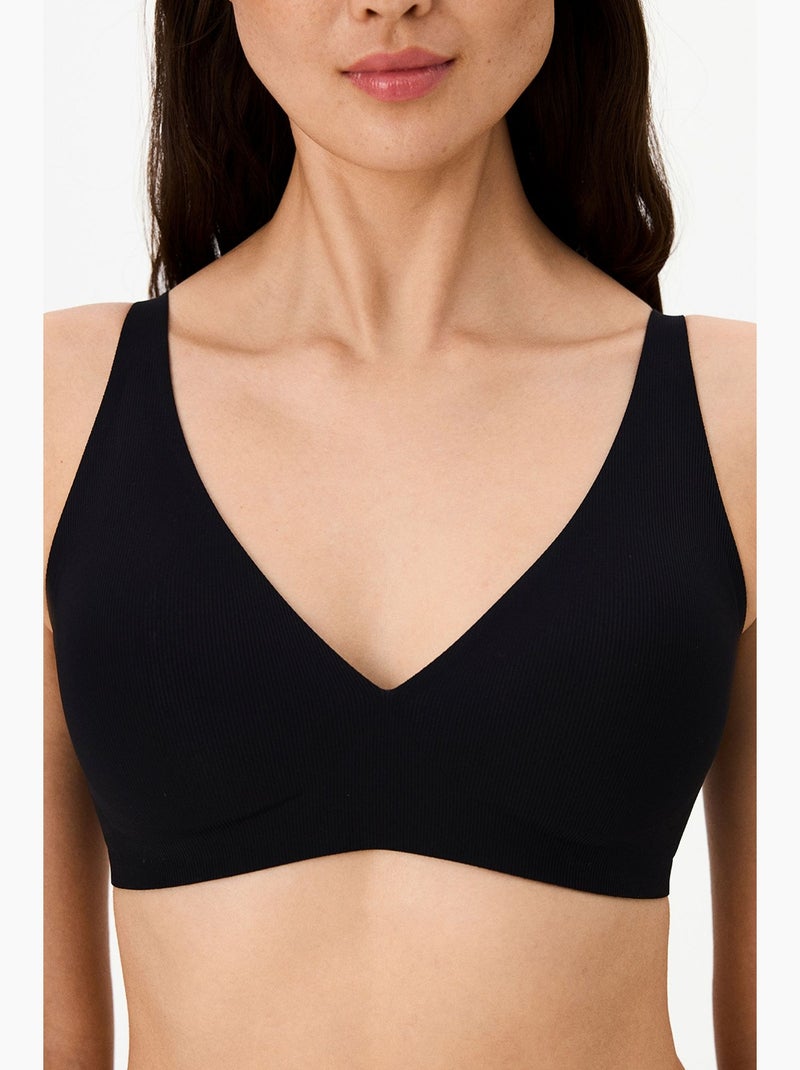 Sujetador fit decolette sin marcas con relleno penti Negro - Kiabi