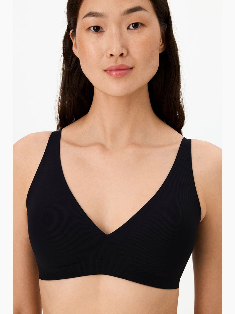 Sujetador fit decolette sin marcas con relleno penti Negro - Kiabi