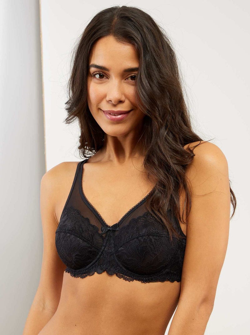 Sujetador Generous Essentiel 'DIM' negro - Kiabi