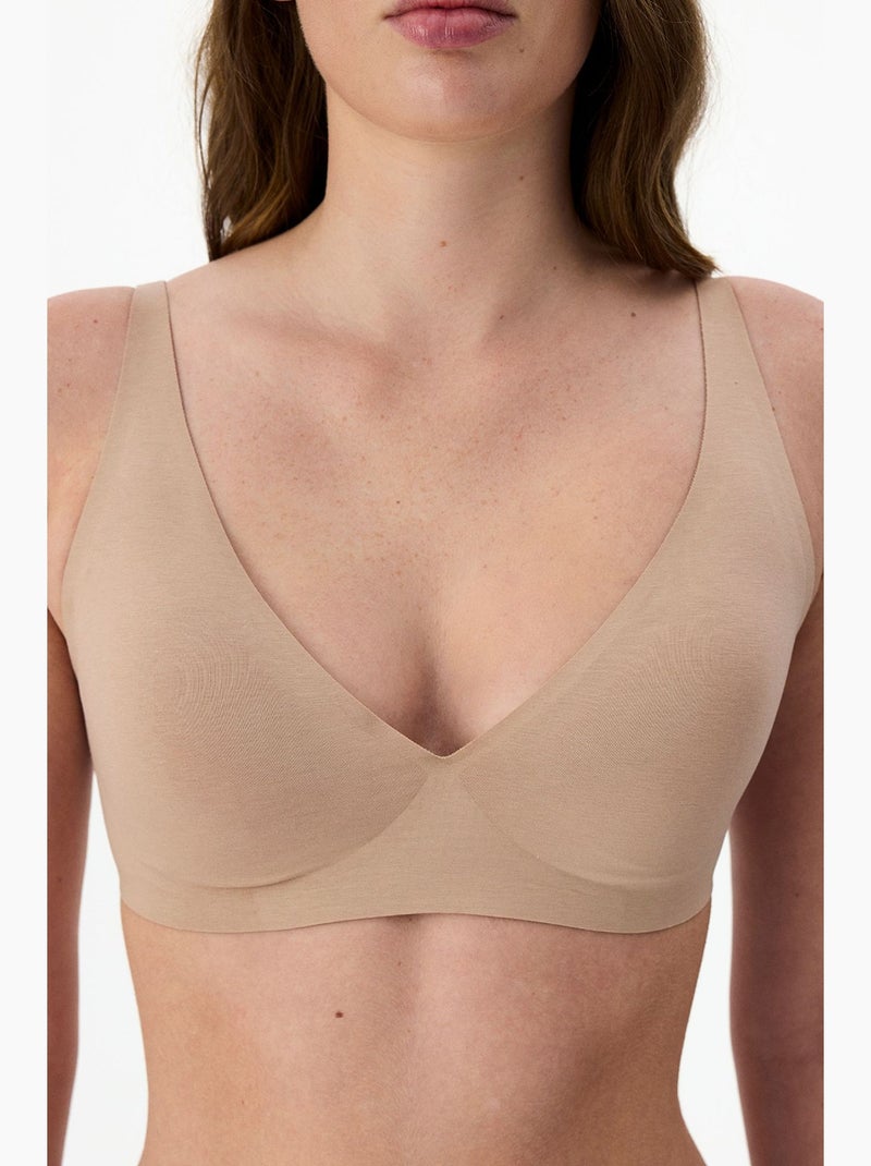 Sujetador hours decollette sin marcas con copas extraíbles penti Beige arcilla - Kiabi