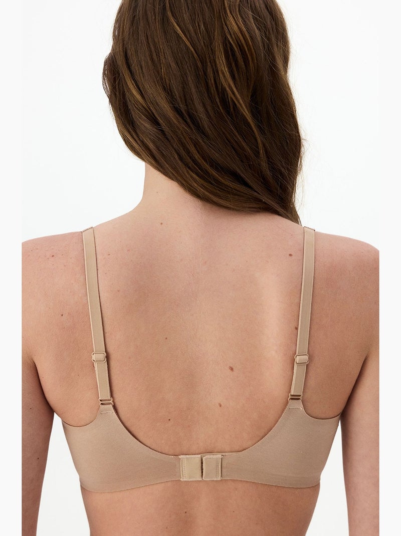 Sujetador hours decollette sin marcas con copas extraíbles penti Beige arcilla - Kiabi