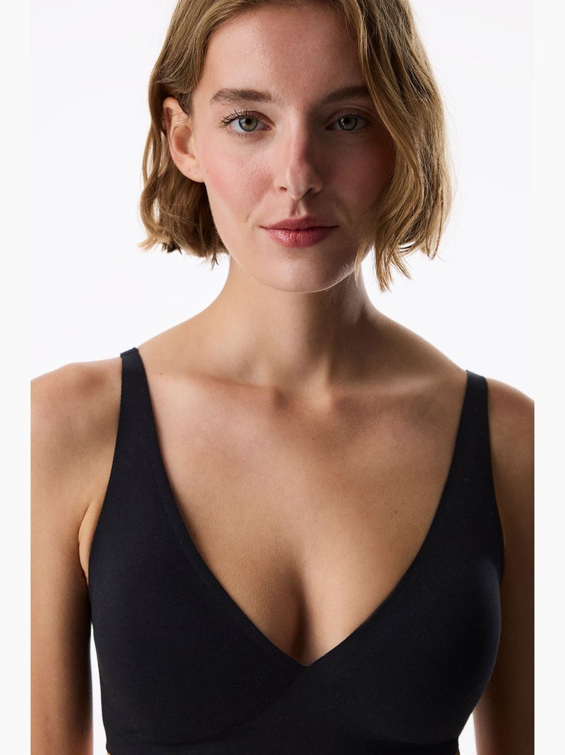 Sujetador hours decollette sin marcas con copas extraíbles penti Negro - Kiabi