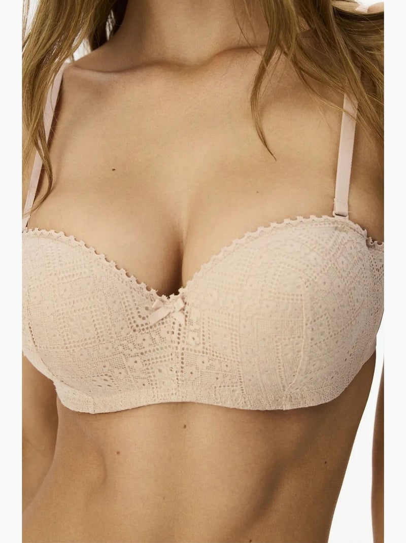 Sujetador lotus lace penti Rosa viejo - Kiabi