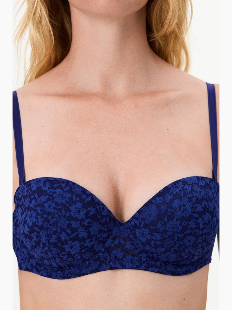 Sujetador mujer pop lace penti Azul marino - Kiabi