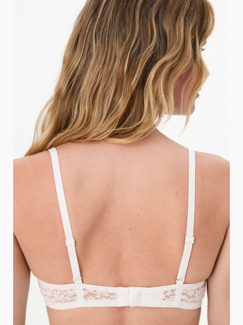 Sujetador mujer pop lace penti Blanco roto - Kiabi