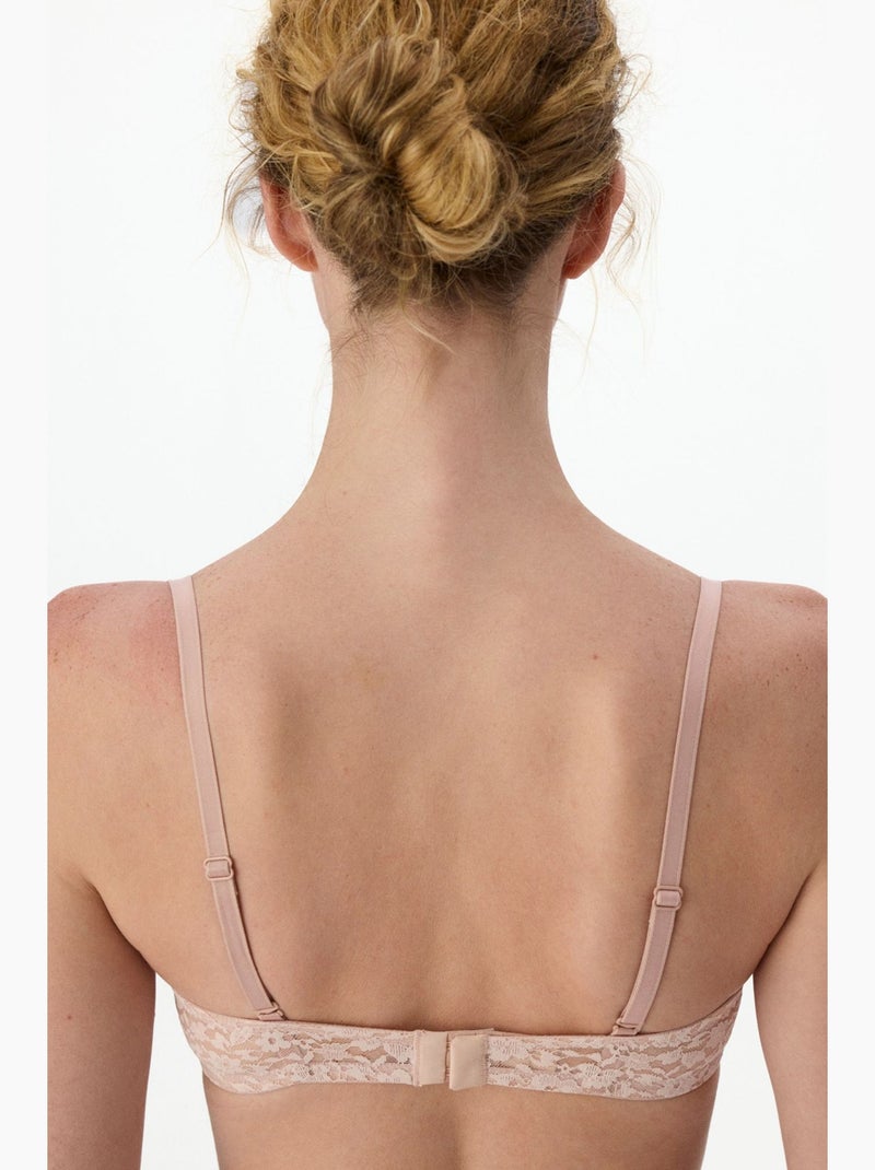Sujetador mujer pop lace penti Rosa almendra - Kiabi