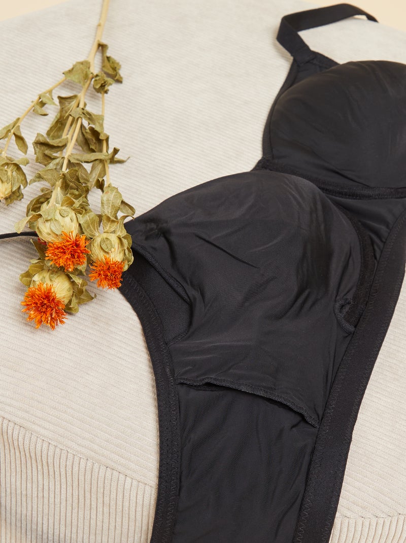 Sujetador postoperatorio invisible - Octubre Rosa negro - Kiabi