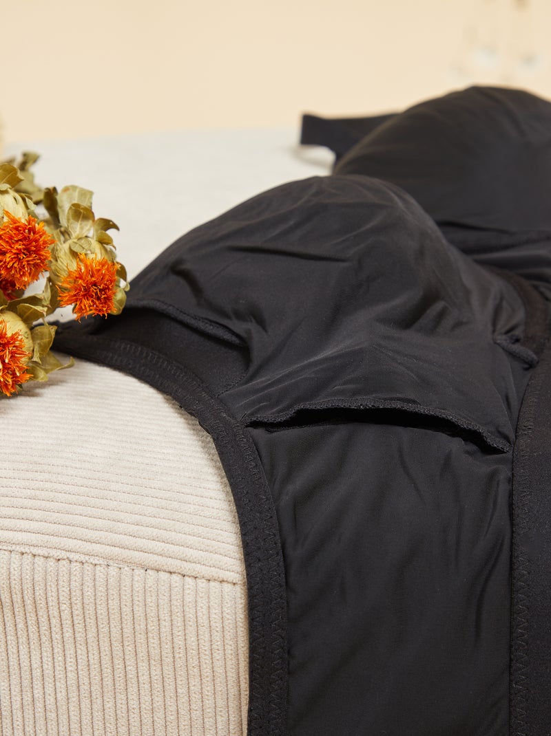 Sujetador postoperatorio invisible - Octubre Rosa negro - Kiabi