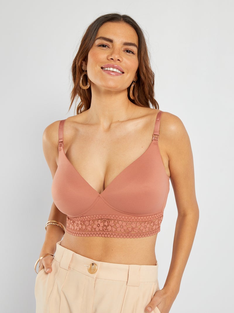 Sujetador premamá soft touch fucsia - Kiabi
