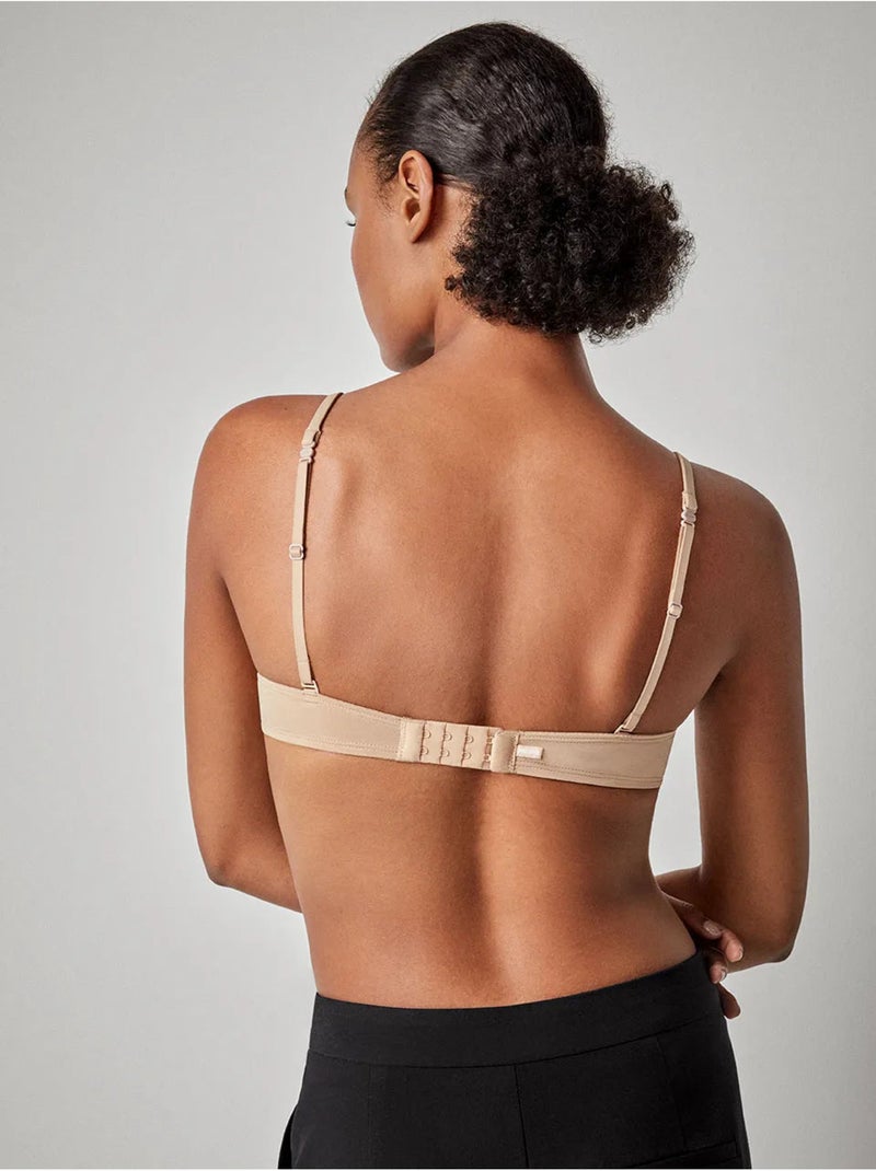 Sujetador push-up +1 con aro, foam y tirantes multiposición Rosa - Kiabi
