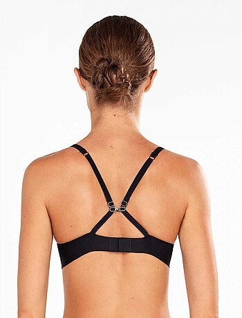Sujetador push-up +2 con aro, foam y opción espalda cruzada