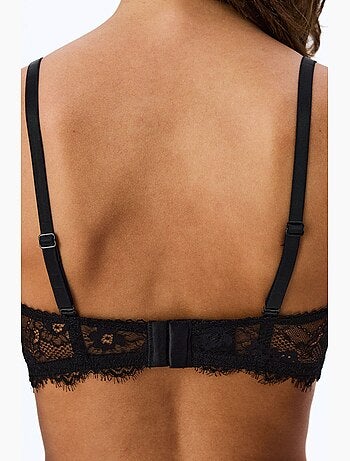 Sujetador push-up acolchado con estampado de corazones y flores penti