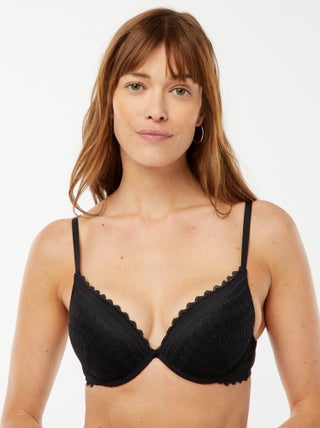 Sujetador push up de encaje